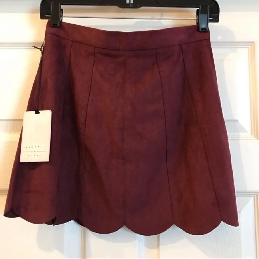 Kendall & Kylie PacSun Suede-like Mini Skirt Small